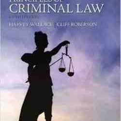Principles of Criminal Law 5th Edition